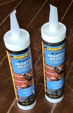 Lot of 2 QUIKRETE 10oz Acrylic Mortar Repair GRAY Superior Adhesive 8620-09