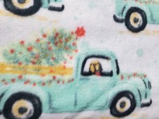The Pioneer Woman Charlie Truck Fleece Fabric 2 yards New Christmas Fabric