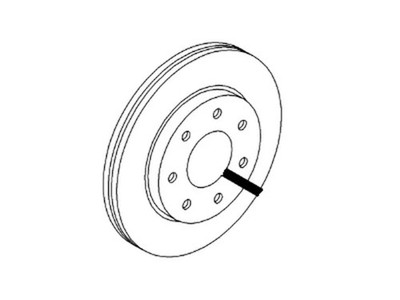 Genuine Ford Disc Brake Rotor 4U2Z-1V125-J