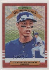 2019 Panini Donruss Optic Diamond Kings Red Wave Prizm Christian Yelich #21 03rx