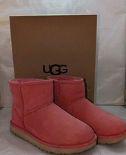 UGG Classic Mini Genuine Shearling Lined Women's Boot Size US 7 Punch Pink