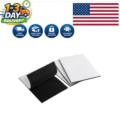 4 Sets of 4x6 Inch Waterproof Hook and Loop Tape - Ideal for Indoor/Outdoor Use