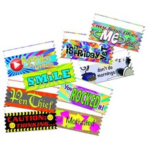 Hodges Badge 100 Ribbon Pack Fun At Work Multicolor Ribbons 100 Count Variety Pa