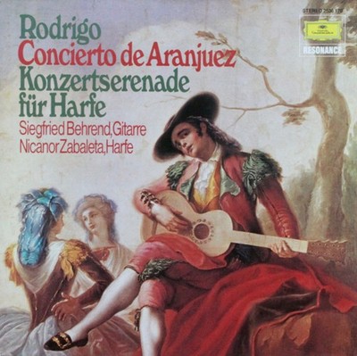 Joaquín Rodrigo, Siegfried Behrend, Nicanor Zabaleta, Concierto De Aranjuez / K