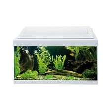 Acquario MTB  Milo 60 Ledline 57 Lt 60x30x40h bianco completo di accessori