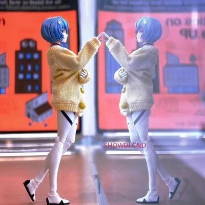 1/12 Custom Sweater For 6'' Ayanami Rei Action Figure Body（No Figure）