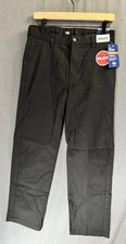 629 NWT Dickies Boy  s Flex Classic Fit Straight Leg Black Pants 30 x 30