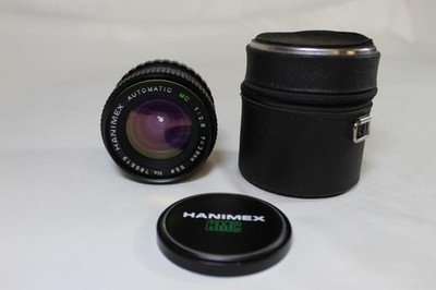 Hanimex Automatic MC 1:2.8 f=28mm Lens, Pentax K Mount w/Case, UNTESTED/AS-IS