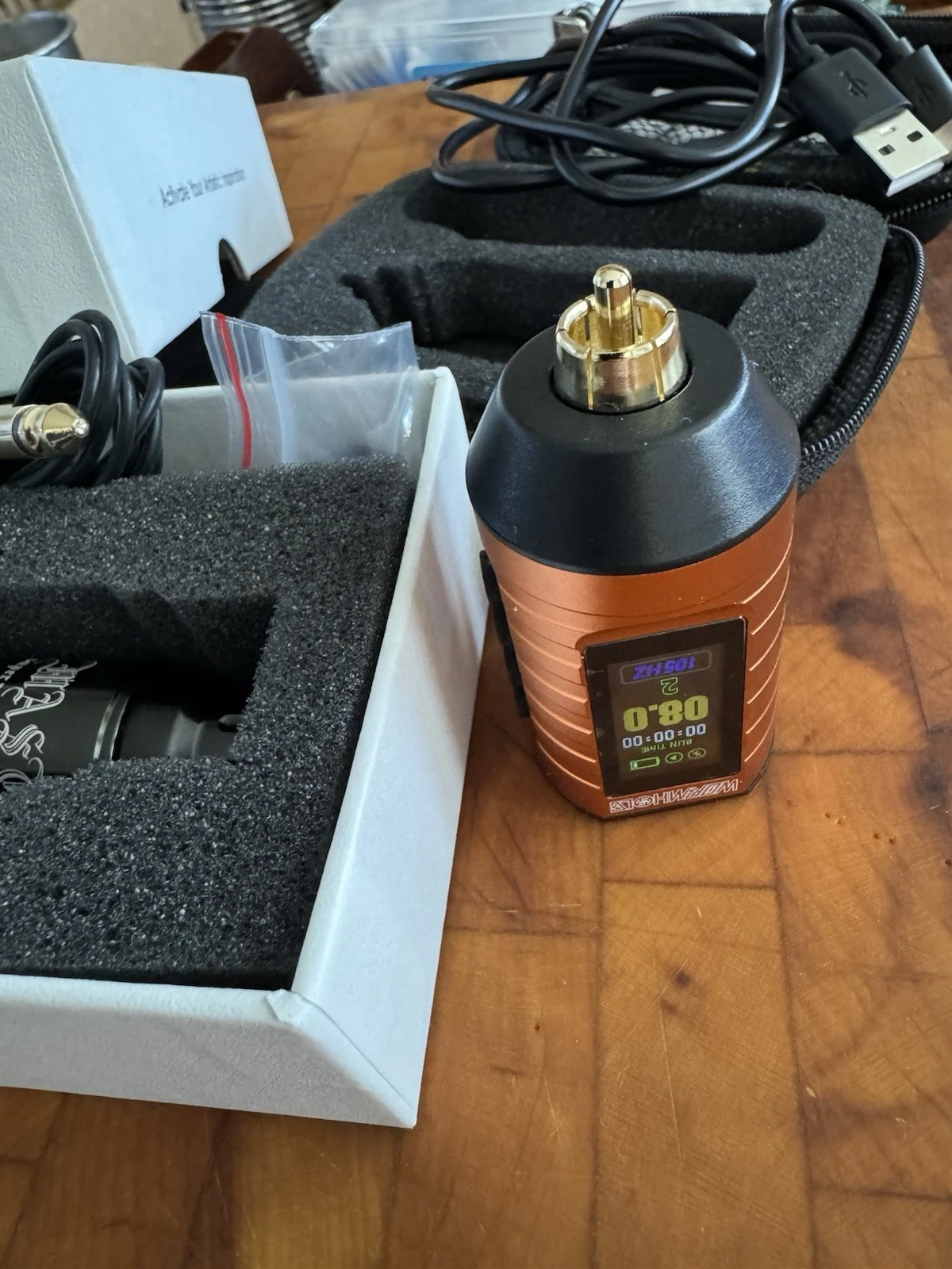 Mast Tour S Rotary RCA Tattoo Machine With Wormhole Battery WQ368 - product detail image 4