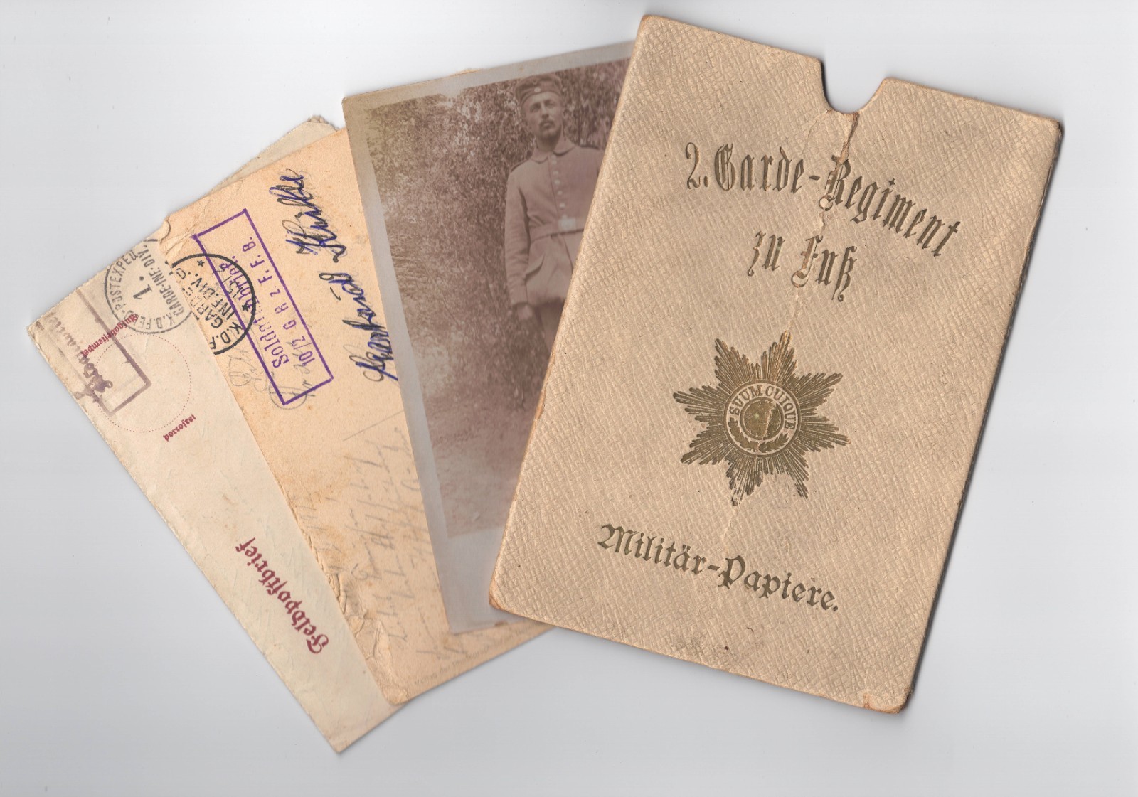 Original WWI German 2. Garde-Regt zu Fuss Group: Feldpost 1915 RPPC Wallet Lot
