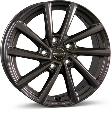 Borbet V Alufelgen Satz mistral anthracite glossy 7x17 ET54 LK5 112 17 Zoll Fel