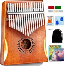 Kalimba Thumb Piano 17 Keys Professional Portable Tuning Kit