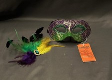 Mardi Gras Masquerade Mask Customizable Purple Green  Gold Mask Costume