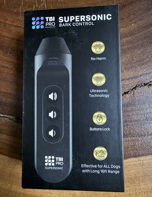 TBI PRO Supersonic Bark Control Portable Ultrasonic Trainer USB Lock RTD-13