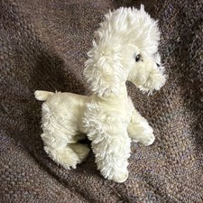 Vintage Ganz Webkinz White Poodle Plush Dog HM014 Stuffed Animal No Code 