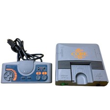 NEC PC Engine Coregrafx2 Console PI-TG7, Pad, câble AV et jeu testé s0444M