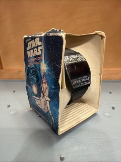 Vintage 1977 Star Wars Texas Instruments Microelectronic Digital Watch W Display