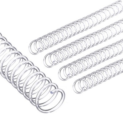 20mm(3/4'') Spiral Binding Coils, 20 Pcs Spirals 170 Sheet Capacity, Transparent