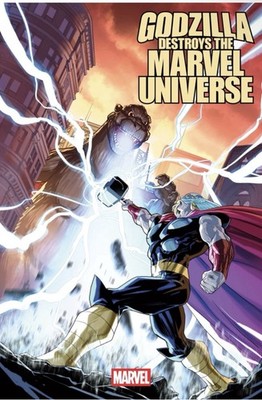 Godzilla Destroys the Marvel Universe #1 Pete Woods 1:25 Variant Cover MCU