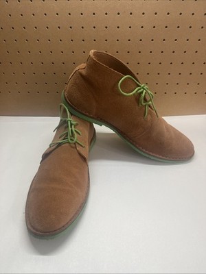 EL Ganso Men's Chukka  Boots Leather Camel Suede Size US 10.5-11 EU 44