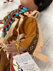 Vintage Geppeddo Dolls Of The World Porcelain Native American Doll Tyee 12" — photo 5