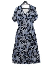 Fat Face Wrap Maxi Dress UK12 in Blue