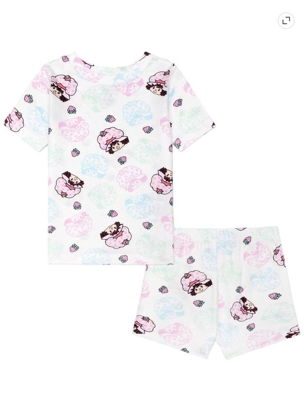 Strawberry Shortcake Toddler Girls White 2 PC Pajama Set Size 5T NWT