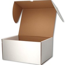Shipping Boxes 12x10x6 15pcs White Mailer Corrugated Cardboard Box
