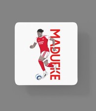 Arsenal Cartoon Noni Madueke Fan art made MDF Coaster