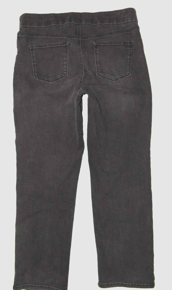 Womens Nine West Washed Black Heidi Pull On Straight Leg Jeans Size 16 Ebay 