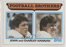 1982 Topps Football Brothers John Hannah John and Charley Hannah #267 HOF 0b3