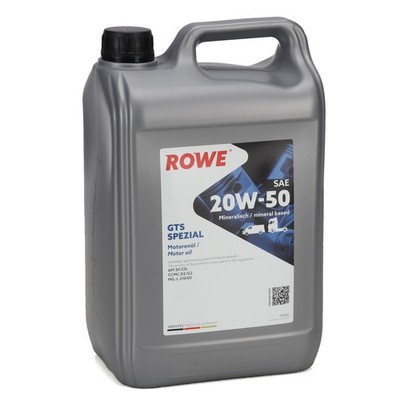 5L ROWE GTS SPEZIAL 20W-50 20W50 Motoröl Öl API SF/CD CCMC D/G2 MIL-L-2104D