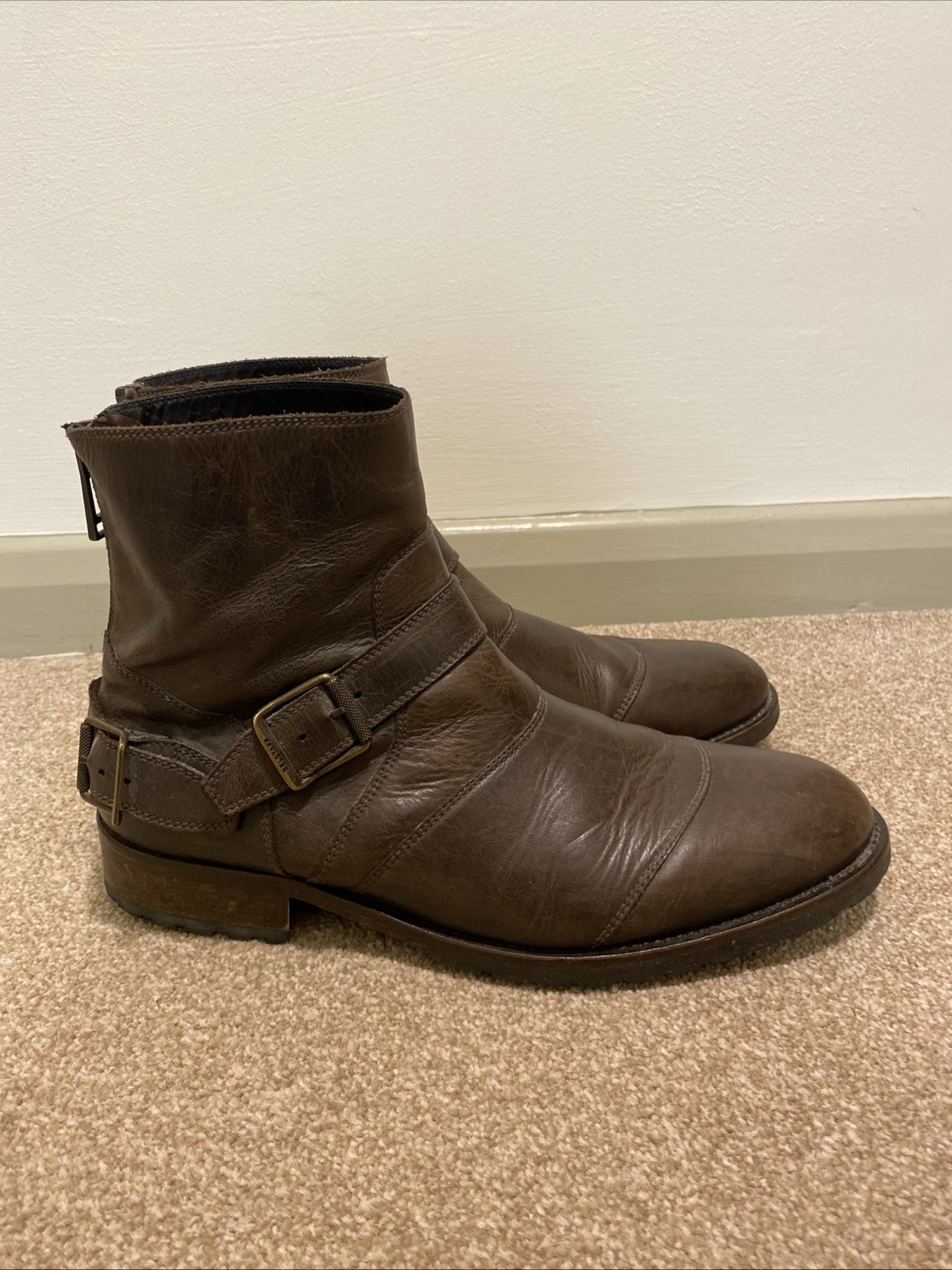 Belstaff Men’s Leather Original Trialmaster Boots Size 45 - Used image 4