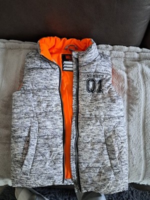 orange-graue Weste Gr. 116 von Dopodopo