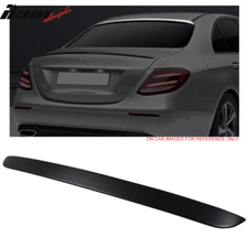 Fits 17-23 Benz E Class W213 Sedan OE Style Rear Roof Spoiler Painted #040 Black