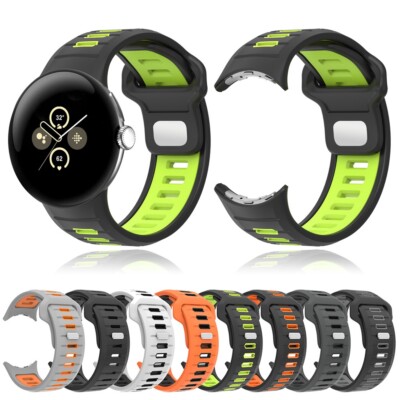 Für Google Pixel Watch 3 45mm Silikon Sportarmband Ersatz Armband Uhrenarmband