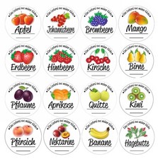 Marmelade Aufkleber Gelee Haushalts-Etiketten Einmach-Etiketten Etikett 5cm