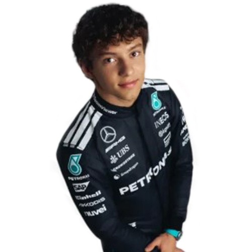 New 2025 Andrea Kimi Antonelli Mercedes F1 Race Suit Go Kart Racing Suit