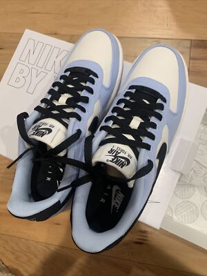 Nike Air Force 1 Low By You Nike ID Blue  White Canvas Men\'s Sz 10.5 DZ3637-900 Nike Air Force 1 Low By You Nike ID Blue White Canvas Men main image 2