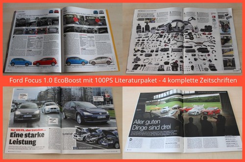 Ford Focus 1.0 EcoBoost mit 100PS Literaturpaket - 4 komplette Zeitschriften