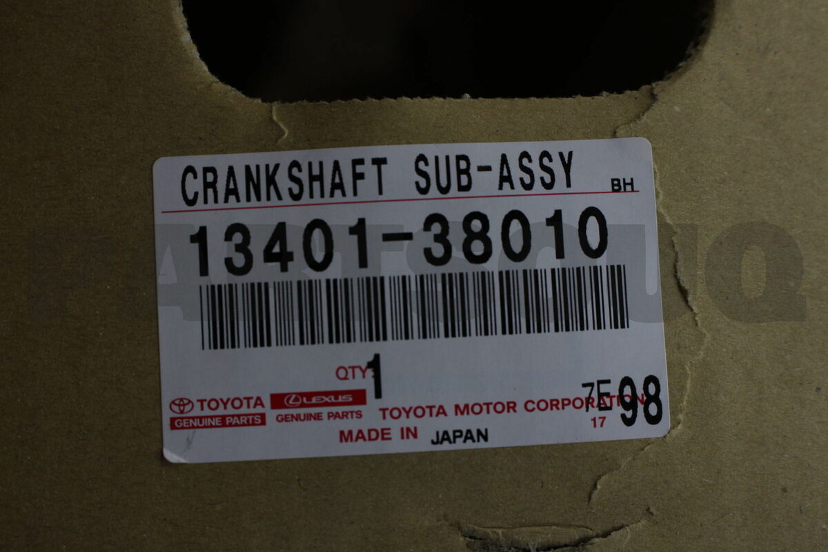 1340138010 Genuine Toyota CRANKSHAFT 13401-38010 | eBay 1340138010 Genuine Toyota CRANKSHAFT 13401-38010 | eBay