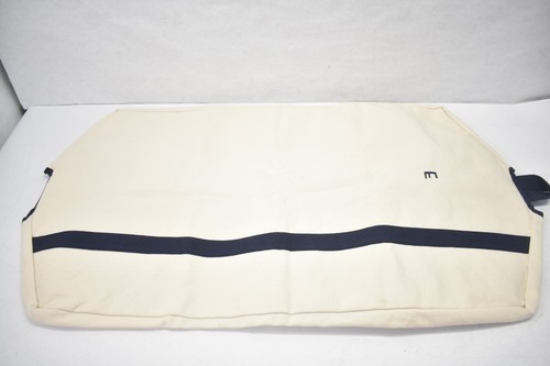 CB Station Natural & Navy Garment Bag Zip Up Storage Organizer Letter E - 第 5/6 張圖片