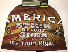 America Stick to Guns Your Right Beanie Cap Stocking Winter Hat Free Shipping