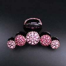 Women Crystal Hair Clip Crab Large Hairpin Big Rhinestone Barrettes Hair Claw UK