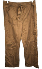 CHICO'S LIGHTWEIGHT COTTON PANTS SIZE 1 MEDIUM 8 INSEAM 30 INCHES