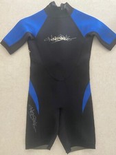 Ho Sports Junior Wet Suit Youth 12 Blue  Black Neoprene Wetsuit
