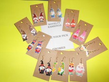 Novelty Earrings - GNOMES new Take Your Pick