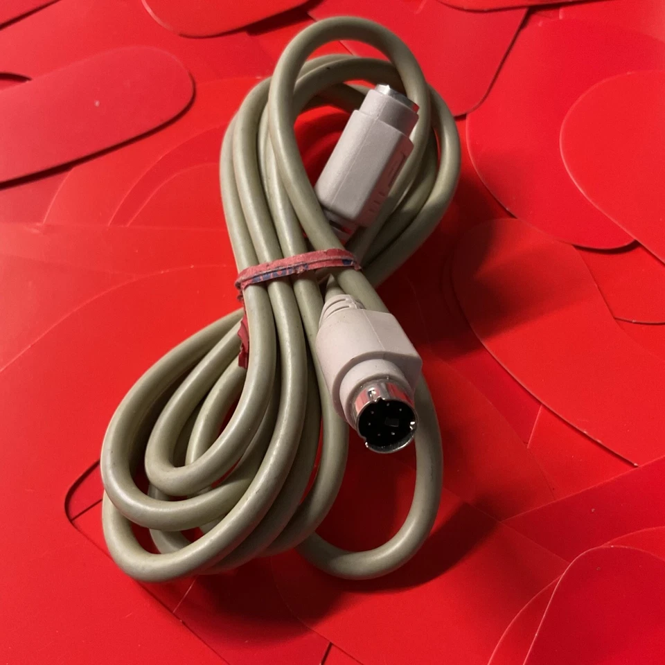 Genérico 6' 6 pies de largo para tarjetas de video S-VIDEO cable de cámara blanco 5 pines Foto 2 de 4