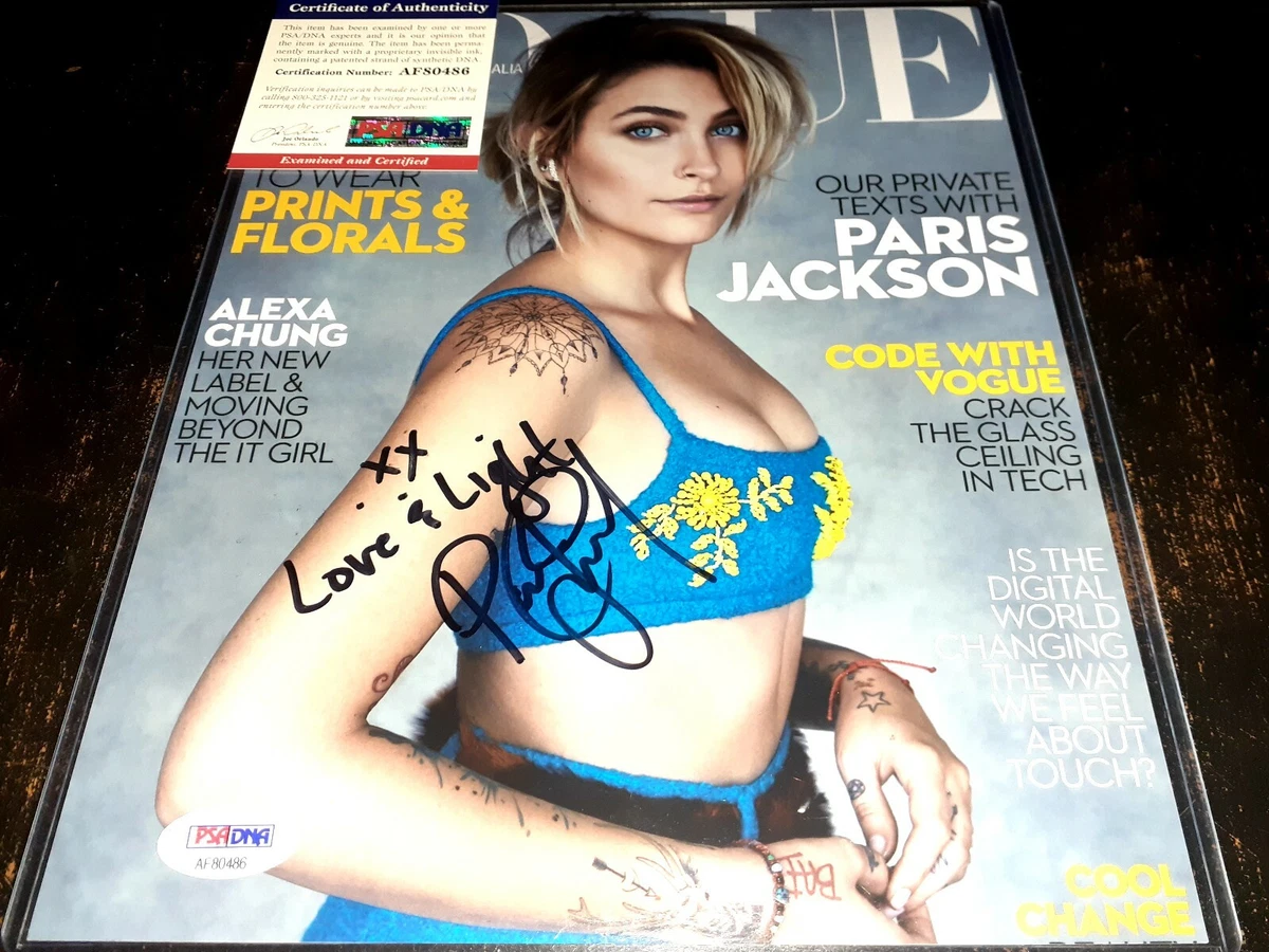 Paris Jackson Signed 8x10 Photo PSADNA COA Sexy Model Autograph Michael  Jackson | eBay