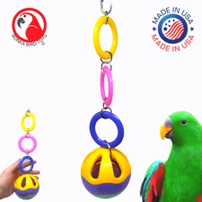 2886 Wrecking Ball Bird Toy Durable Colored Plastic Foraging Foot Talon Toys